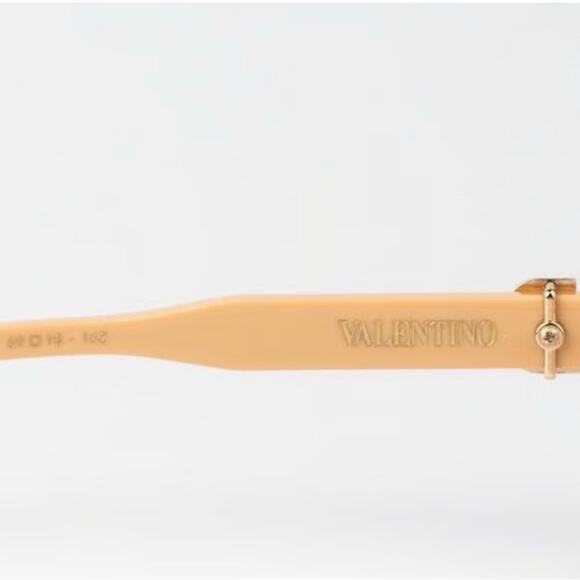 New! Valentino VLS 114C Stylish Beige Sunglasses, Authentic main image 7